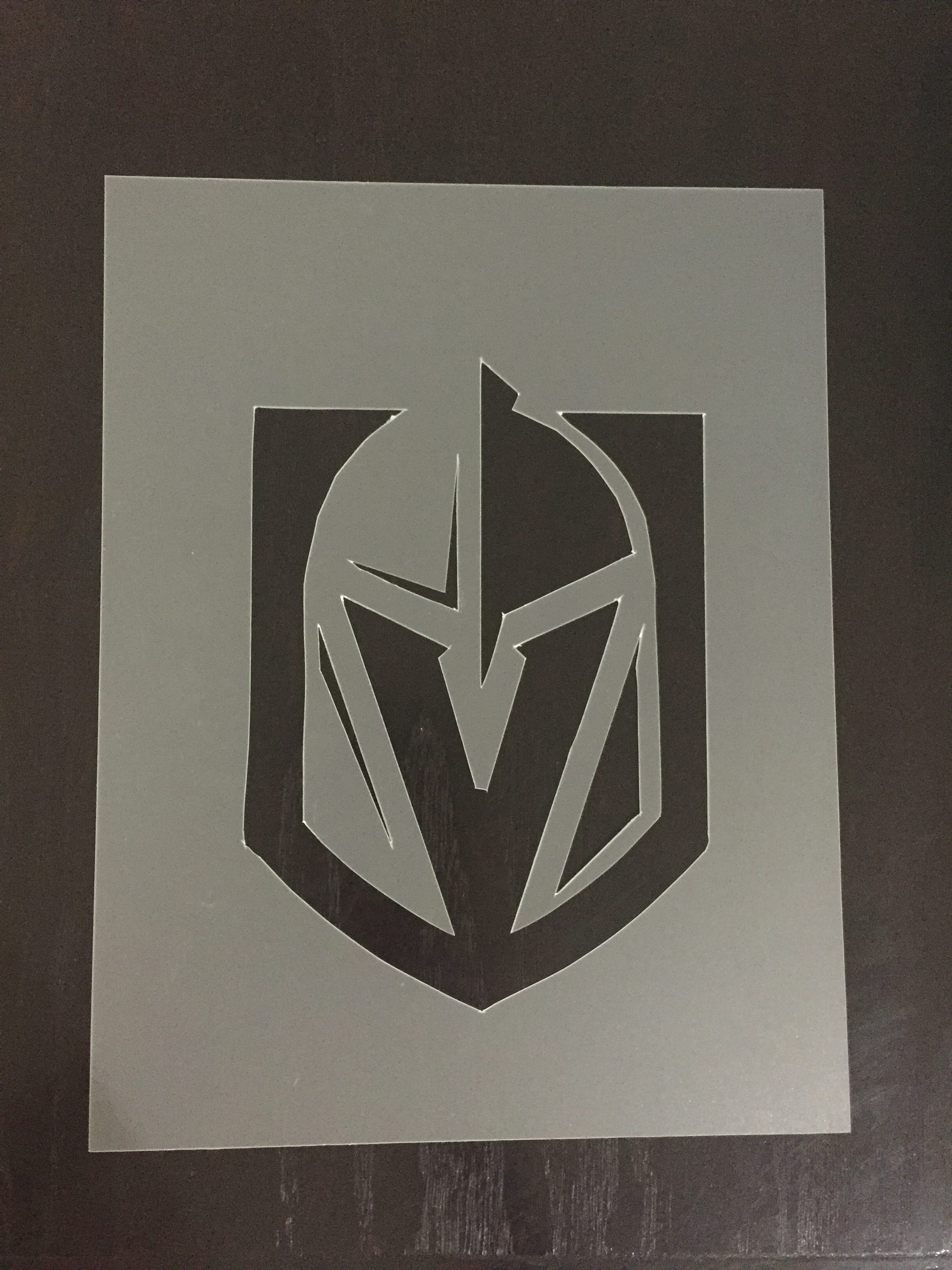 DIY Vegas Golden Knights Stencil