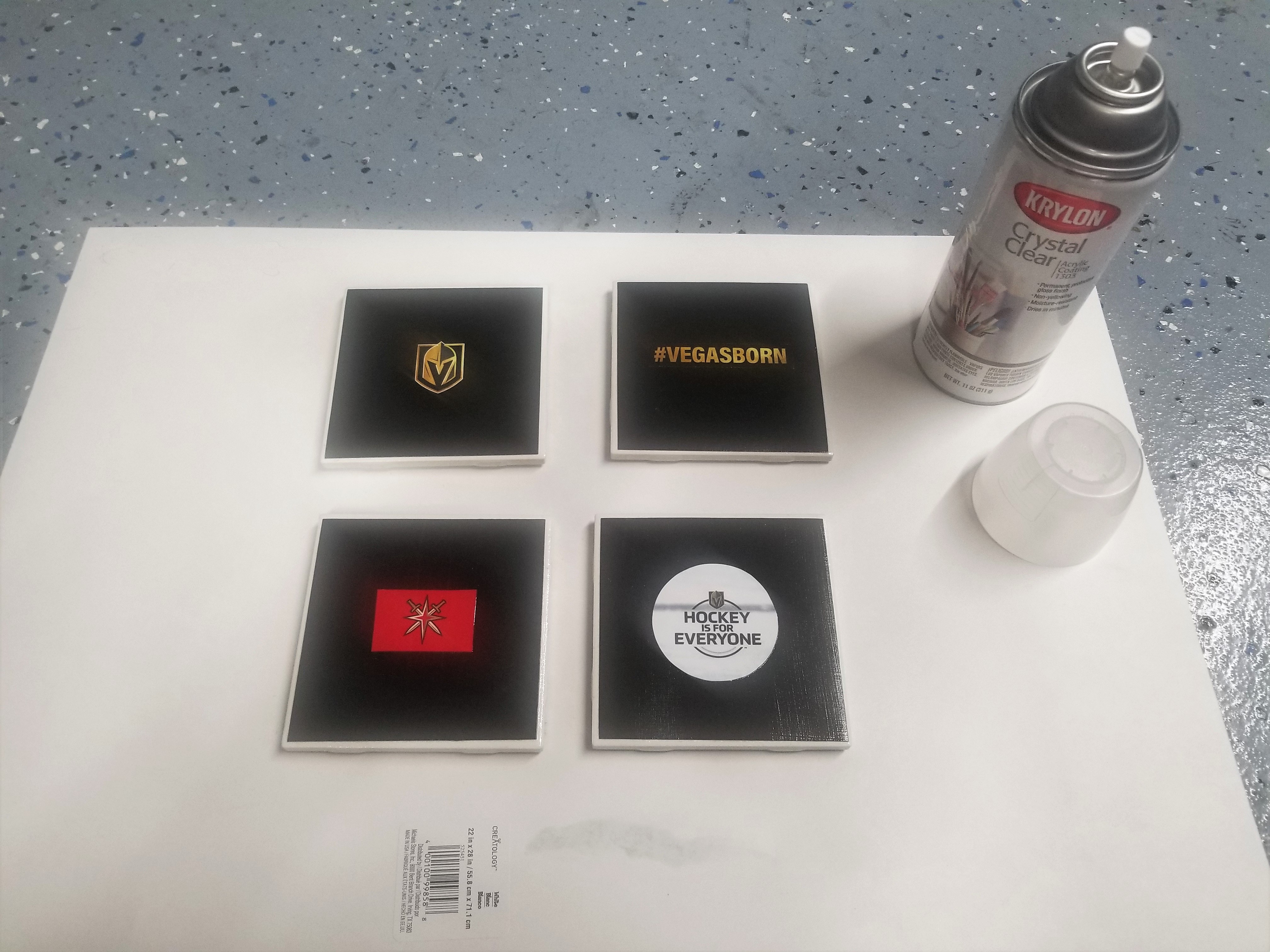 DIY Vegas Golden Knights Coasters