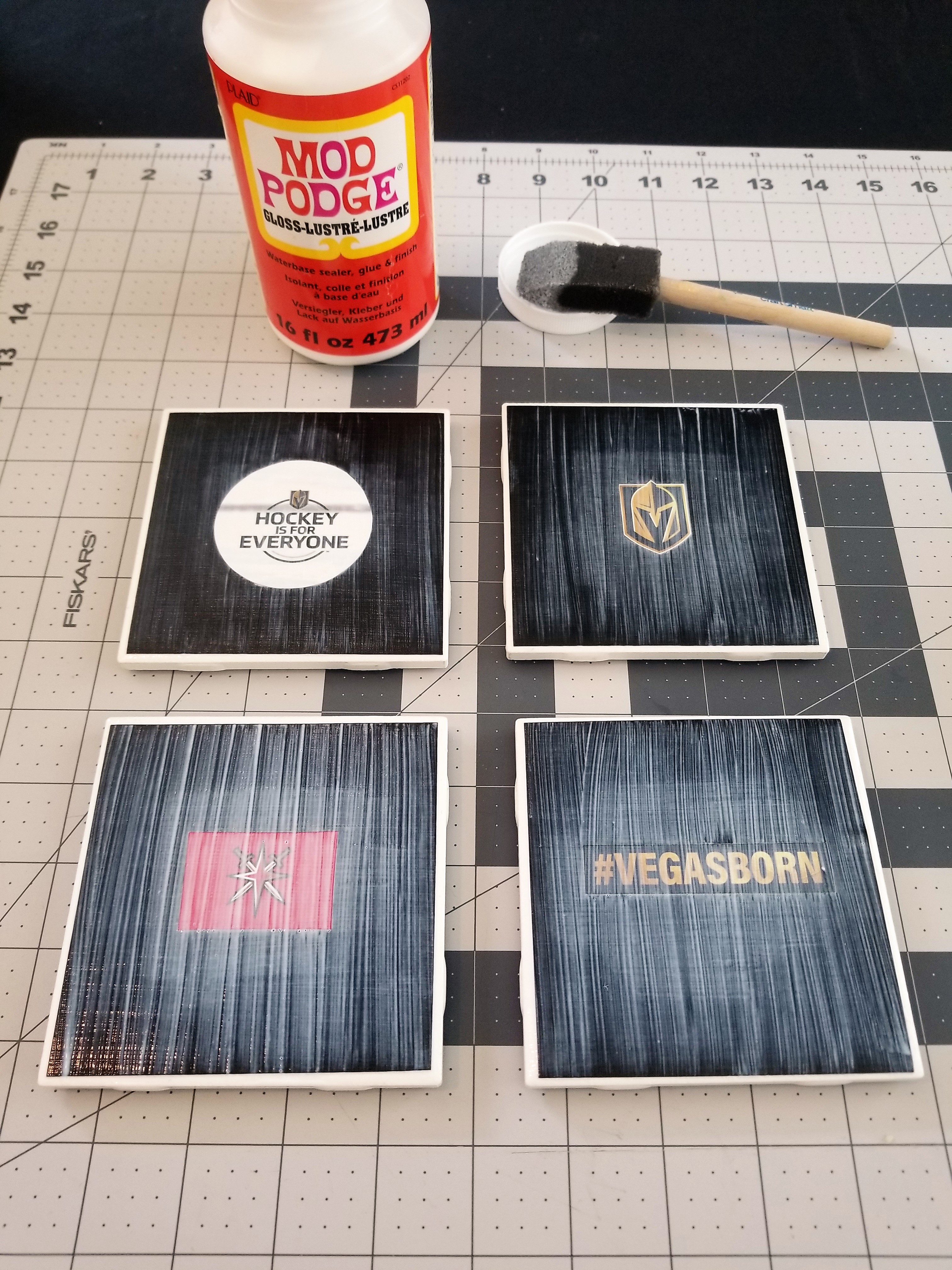 DIY Vegas Golden Knights Coasters