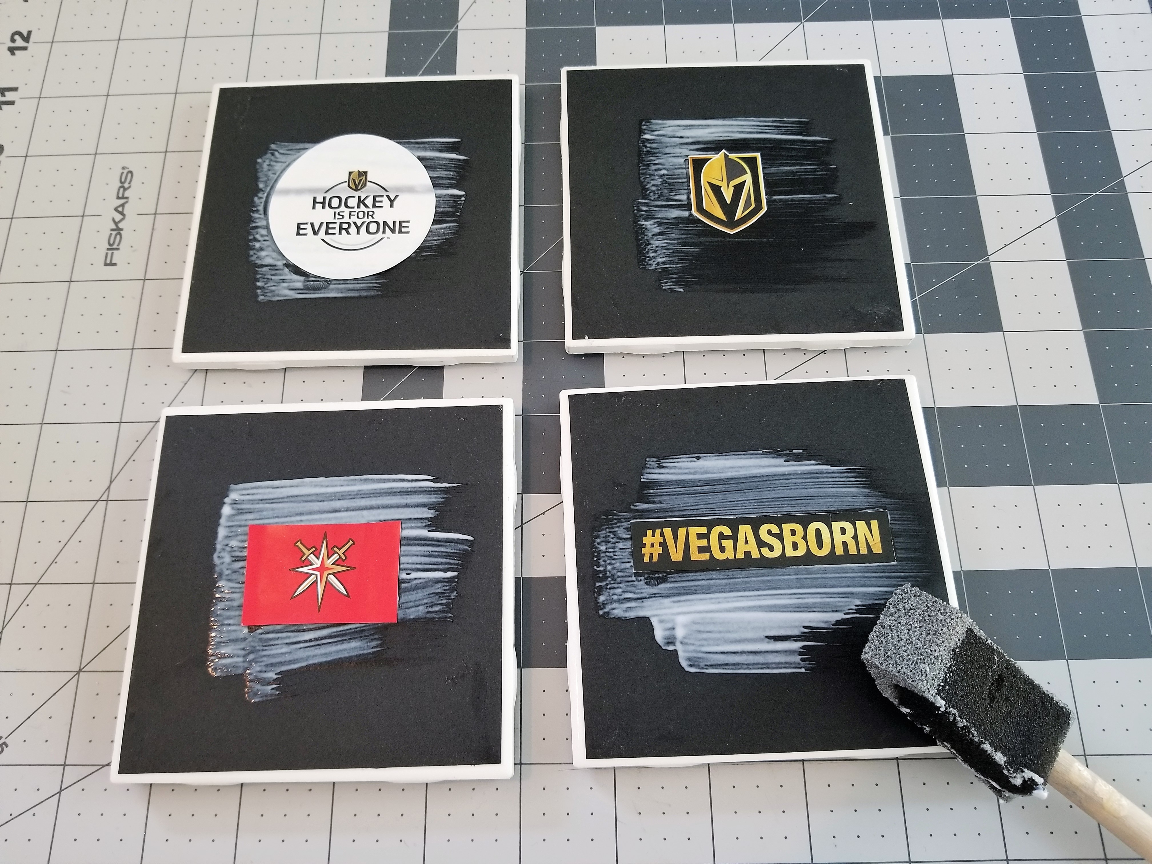 DIY Vegas Golden Knights Coasters