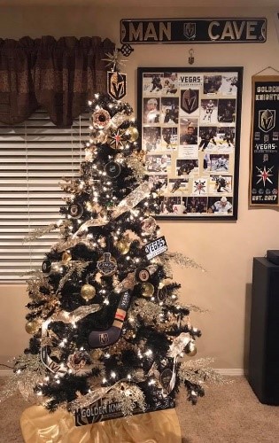 Vegas Golden Knights Christmas Tree