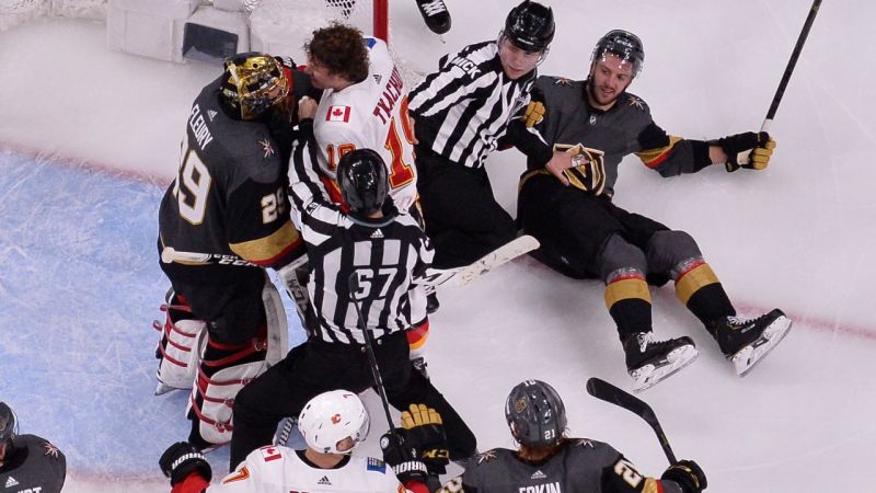 Fleury Fights with Tkachuk
